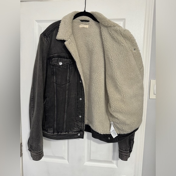 Allsaints Fern Denim Jacket - Black - Size Xl - Picture 3 of 7